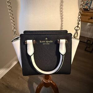 Kate Spade Black and White Crossbody Bag